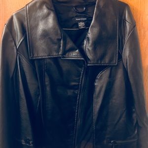 Faux leather jacket